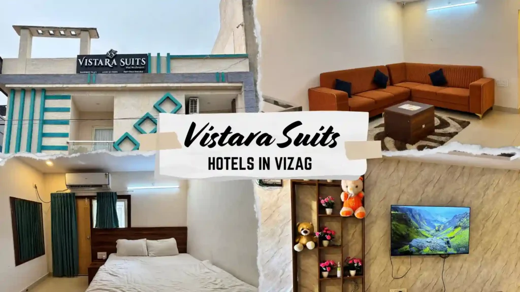 vistara suits hotel vizag sea facing hotel near sagar nagar with sofa sitting area and tv amenities