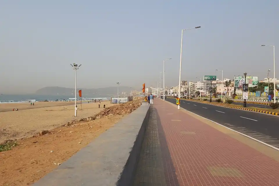 hotels in vizag near beach with roadside hotels, sea view, mountain road and beach lights