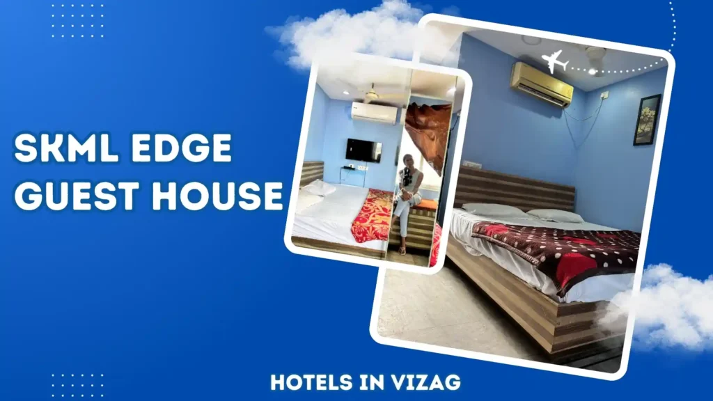 skml edge beach guest house vizag budget room with ac tv and attached bathroom near rk beach